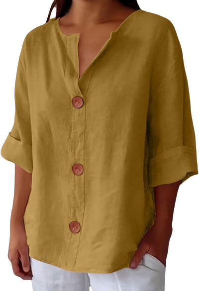 Nora | Naturally Flattering V-Neck Shirt
