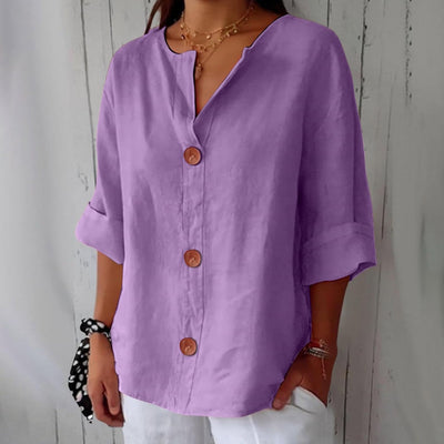 Nora | Naturally Flattering V-Neck Shirt