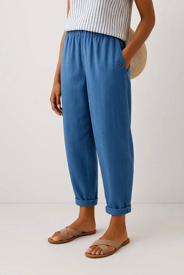 Clara | Timeless Linen-Cotton Trousers