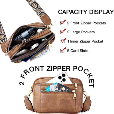 Jessica | Refined Leather Shoulder Bag